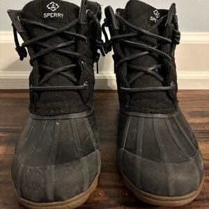 Sperry Women’s Quilted All-Weather Duck Boots | Size 6.5 | Black